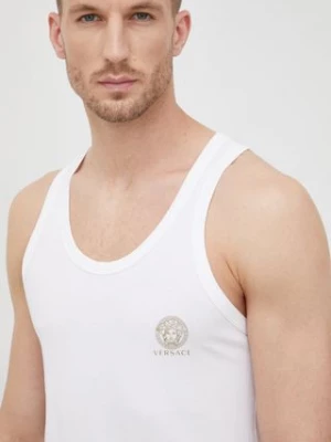 Versace t-shirt męski kolor biały AUU01012 A232741