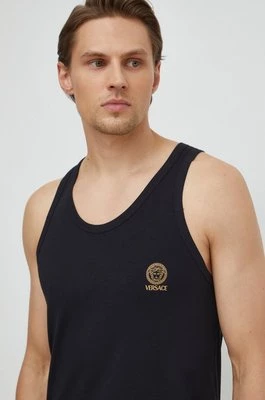 Versace t-shirt męski kolor czarny AUU01012 1A10011