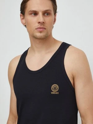 Versace t-shirt męski kolor czarny AUU01012 1A10011