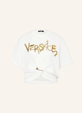 Versace T-Shirt Z Ćwiekami weiss