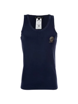 Versace Tank top AUU01012 1A1001 Granatowy Regular Fit