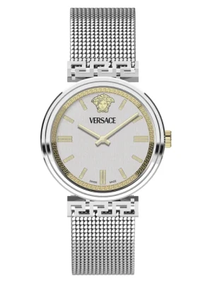 Versace zegarek damski kolor srebrny VETCA0424