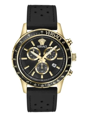 Versace zegarek męski kolor czarny VEZCA0224