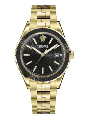 Versace zegarek męski kolor złoty VEQCA0624