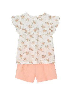 vertbaudet 2-częściowy zestaw w kolorze jasnoróżowo-białym rozmiar: 134