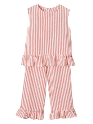 vertbaudet 2-częściowy zestaw w kolorze jasnoróżowym rozmiar: 140