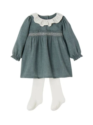 vertbaudet 2-częściowy zestaw w kolorze zielono-białym rozmiar: 62