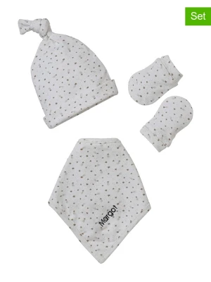 vertbaudet 3-częściowy zestaw zimowy w kolorze kremowym rozmiar: 62/68