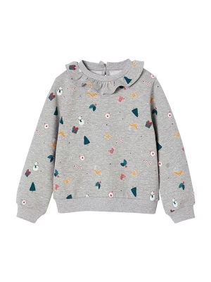 vertbaudet Bluza w kolorze szarym ze wzorem rozmiar: 92