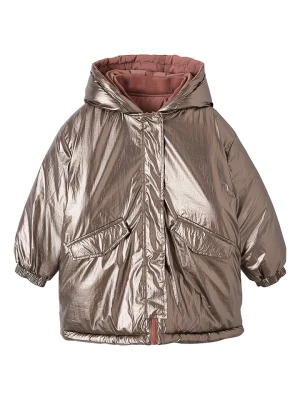 vertbaudet Dwustronna kurtka w kolorze złoto-jasnoróżowym rozmiar: 92