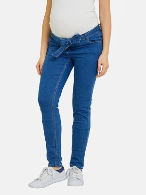vertbaudet Dżinsy ciążowe - Slim fit - w kolorze niebieskim rozmiar: 42