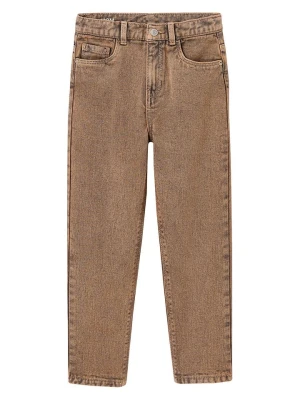 vertbaudet Dżinsy - Regular fit - w kolorze jasnobrązowym rozmiar: 110