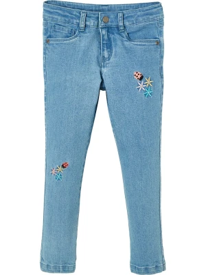 vertbaudet Dżinsy - Slim fit - w kolorze błękitnym rozmiar: 128