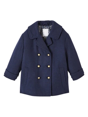 vertbaudet Płaszcz zimowy w kolorze granatowym rozmiar: 134