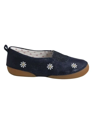 vertbaudet Skórzane baleriny w kolorze granatowym rozmiar: 29