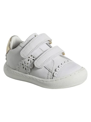 vertbaudet Skórzane sneakersy "Tokyo" w kolorze białym rozmiar: 20