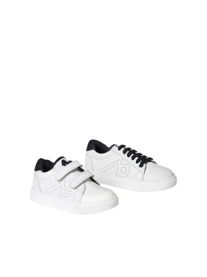 vertbaudet Skórzane sneakersy w kolorze białym rozmiar: 30
