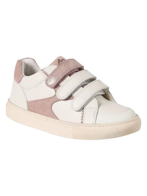vertbaudet Skórzane sneakersy w kolorze jasnoróżowo-kremowym rozmiar: 38