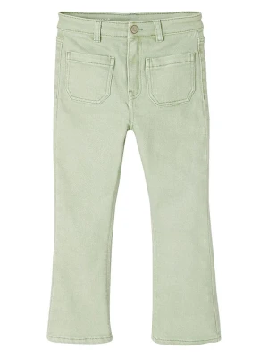 vertbaudet Spodnie w kolorze zielonym rozmiar: 122