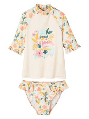 vertbaudet Strój kąpielowy w kolorze beżowym rozmiar: 152