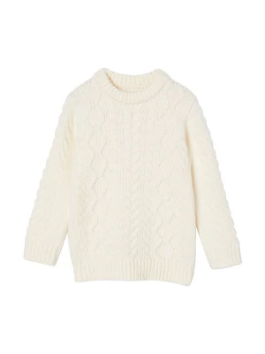 vertbaudet Sweter w kolorze kremowym rozmiar: 128