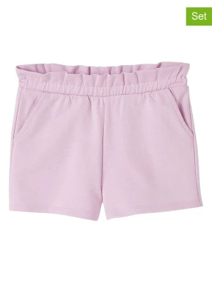 vertbaudet Szorty (2 pary) w kolorze szarym i fioletowym rozmiar: 152