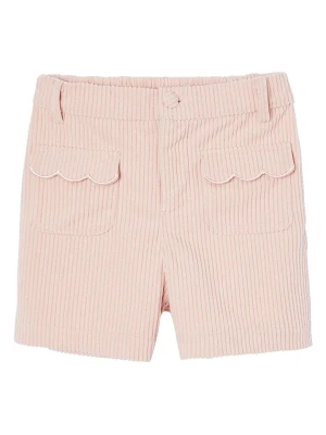 vertbaudet Szorty sztruksowe w kolorze jasnoróżowym rozmiar: 116