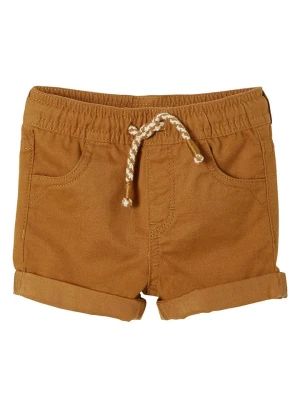 vertbaudet Szorty w kolorze jasnobrązowym rozmiar: 68