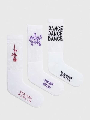 Vertere Berlin skarpetki 3-pack NIGHTTIME kolor biały VER SOCKS