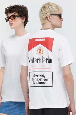 Vertere Berlin t-shirt bawełniany kolor biały z nadrukiem VER T194