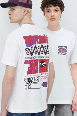 Vertere Berlin t-shirt bawełniany kolor biały z nadrukiem VER T225