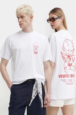 Vertere Berlin t-shirt bawełniany kolor biały z nadrukiem VER T228
