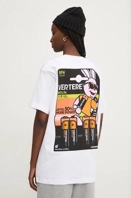 Vertere Berlin t-shirt bawełniany kolor biały z nadrukiem VER T271