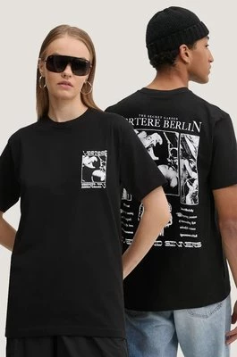 Vertere Berlin t-shirt bawełniany kolor czarny z nadrukiem VER T250