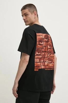 Vertere Berlin t-shirt bawełniany kolor czarny z nadrukiem VER T262