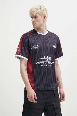 Vertere Berlin t-shirt SOCCER męski kolor czarny wzorzysty VER T242