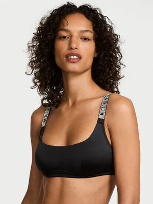 Very Sexy Biustonosz braletka bez fiszbin z błyszczącymi ramiączkami Shine Strap Victoria's Secret