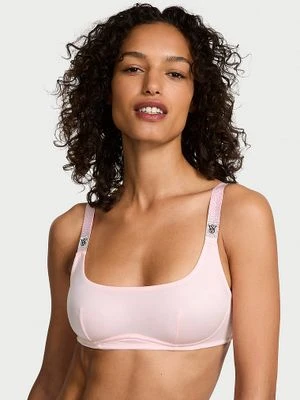 Very Sexy Biustonosz braletka bez fiszbin z błyszczącymi ramiączkami Shine Strap Victoria's Secret