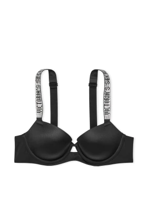 Very Sexy Biustonosz lekko usztywniany z błyszczącymi ramiączkami Shine Strap Demi Victoria's Secret