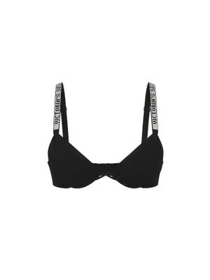 Very Sexy Biustonosz lekko usztywniany z błyszczącymi ramiączkami Shine Strap Demi Victoria's Secret