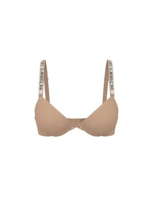 Very Sexy Biustonosz lekko usztywniany z błyszczącymi ramiączkami Shine Strap Demi Victoria's Secret