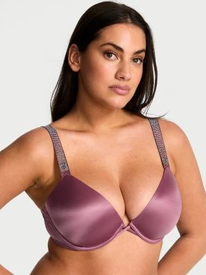 Very Sexy Biustonosz lekko usztywniany z błyszczącymi ramiączkami Shine Strap Smooth Demi Victoria's Secret