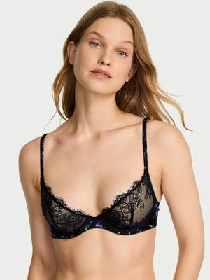 Very Sexy Biustonosz nieusztywniany Rose Lace and Satin Plunge Demi Victoria's Secret