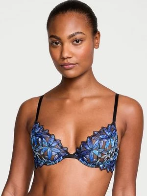 Very Sexy Biustonosz nieusztywniany Ziggy Glam Floral Embroidery Demi Victoria's Secret