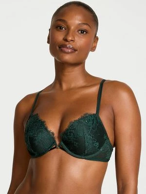 Very Sexy Biustonosz push-up koronkowy Rose Lace Shimmer Victoria's Secret