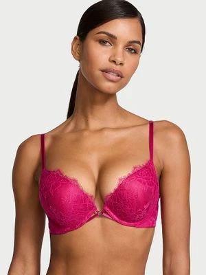 Very Sexy Biustonosz push-up powiększający o 2 rozmiary Bombshell Rose Lace Victoria's Secret