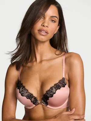 Very Sexy Biustonosz push-up powiększający o 2 rozmiary ze wstawkami z koronki Bombshell Lace-Trim Victoria's Secret