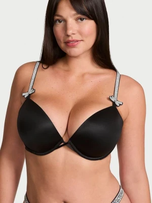 Very Sexy Biustonosz push-up Shine Bow Victoria's Secret Czarny