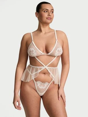 Very Sexy Body z falbanką dla panny młodej Peony Bridal Victoria's Secret 75RG