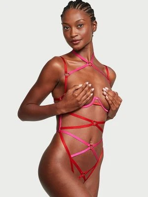 Very Sexy Body z paseczków z otwartymi miseczkami Strappy Heartware Victoria's Secret